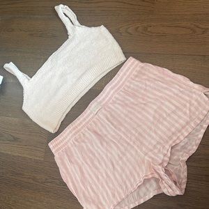 PJ Set Victoria’s Secret + Forever21 top